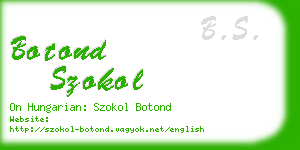 botond szokol business card